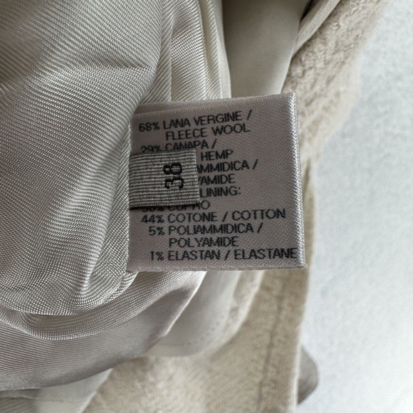 Bottega Veneta Skirt Size 38 (US2) Beige Tan A-Line Pleated Wool Hemp Ombre - Picture 13 of 14